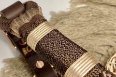 Bijou, , collier pour chien en paracorde dans les tons brun foncé