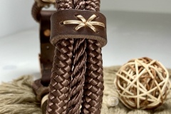 Bijou, , collier pour chien en paracorde dans les tons brun foncé