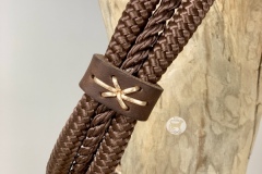 Bijou, , collier pour chien en paracorde dans les tons brun foncé