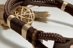 Bijou, , collier pour chien en paracorde dans les tons brun foncé