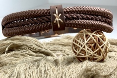 Bijou, , collier pour chien en paracorde dans les tons brun foncé