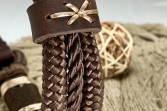 Bijou, , collier pour chien en paracorde dans les tons brun foncé