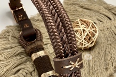 Bijou, , collier pour chien en paracorde dans les tons brun foncé